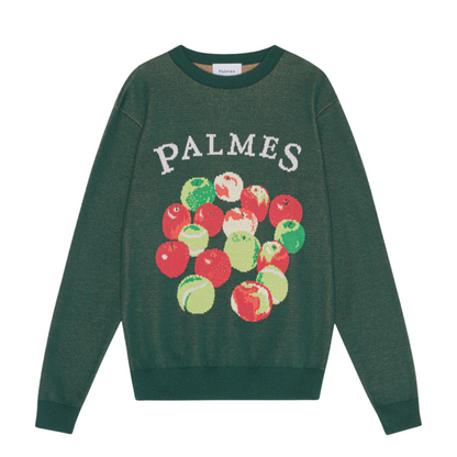 Apples Knitted Sweater Green