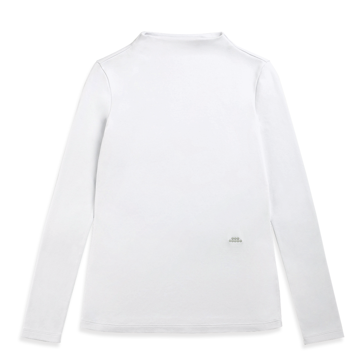 Mock Neck LS Tee Off White