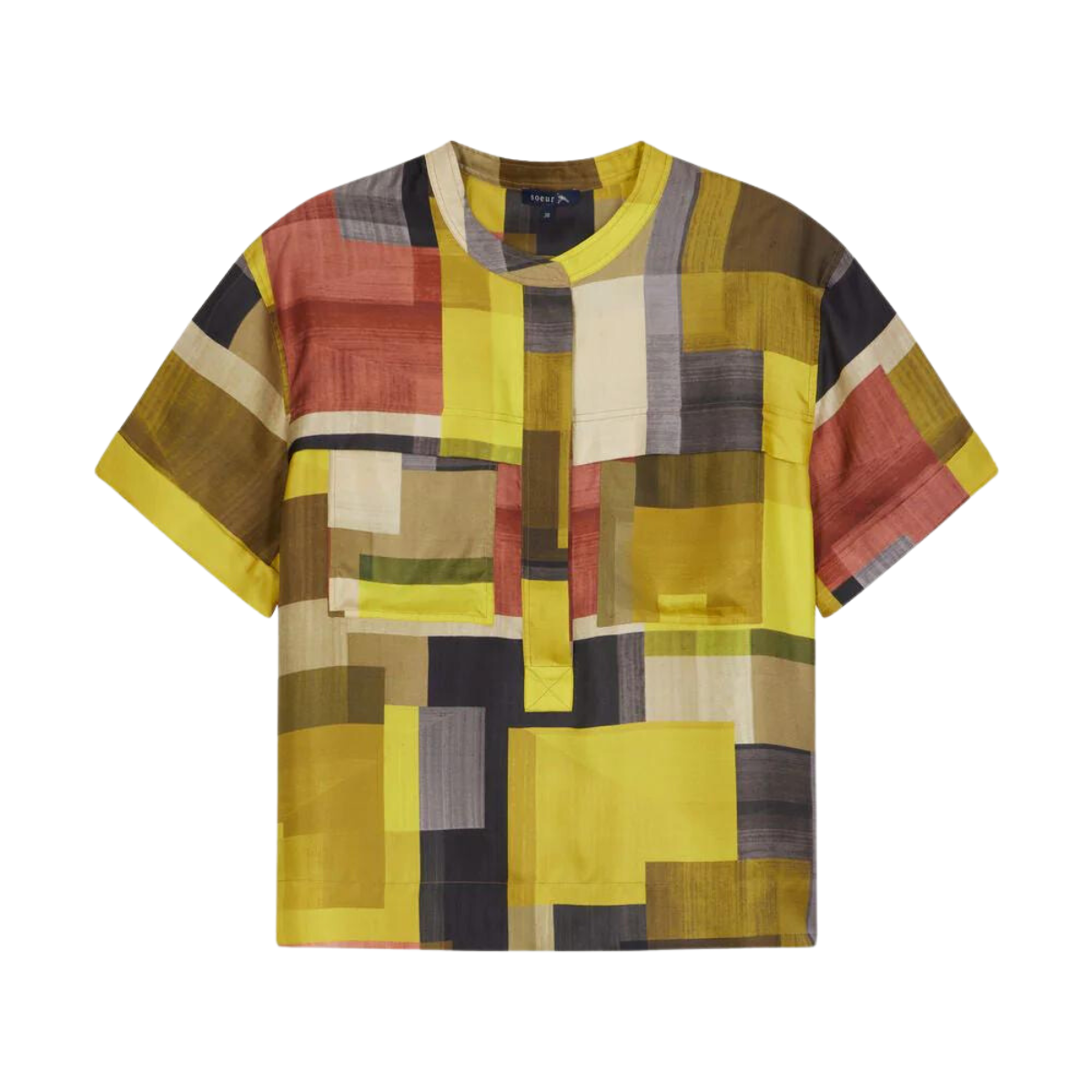 Tegan Shirt Jaune/Kaki