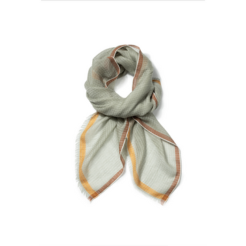 100% cashmere scarf Shadow Green