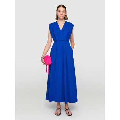 Cotton Jersey "Miranda" Dress Cobalt Blue