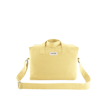 Sauval The City Bag Recycled Cotton Yellow Here Come The Sun