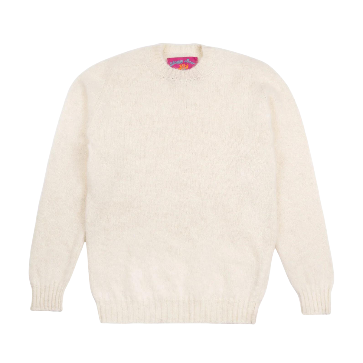 Shaggy Bear Pullover White