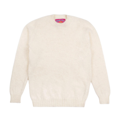 Shaggy Bear Pullover White