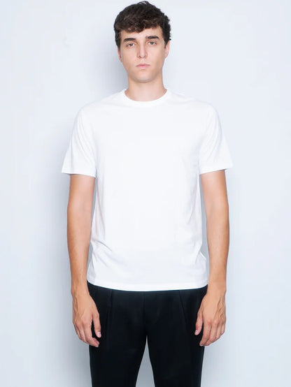 SS Tee White Cotton Tencel