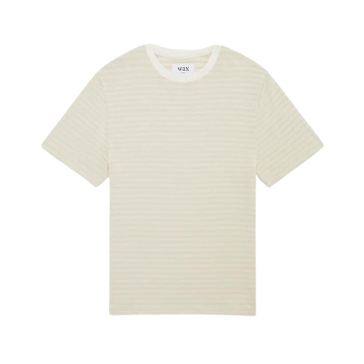 Dean SS Tee Tonal Stripe Ecru