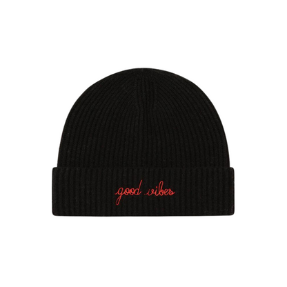 Vincennes Good Vibes Beanie Black