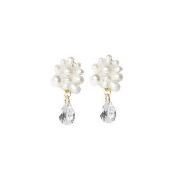 Earrings Time is Layered in Ice Gold