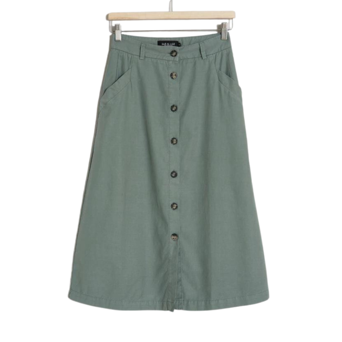 Falda Buttoned Skirt Salvia