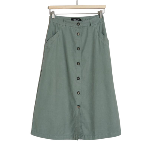 Salvia Buttoned Skirt