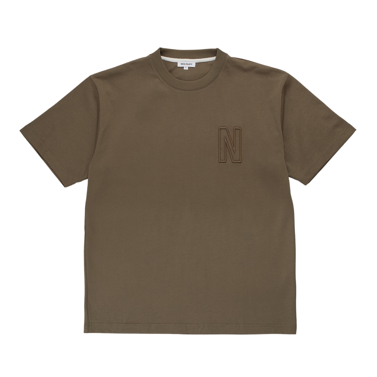 Simon Loose N Logo T-shirt Sediment Green