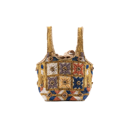 Lys - Cotton Bag With Beads Embroidery