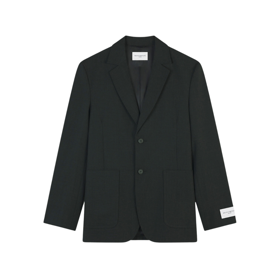 Casual Single-Breasted Jacket Anthracite (men)
