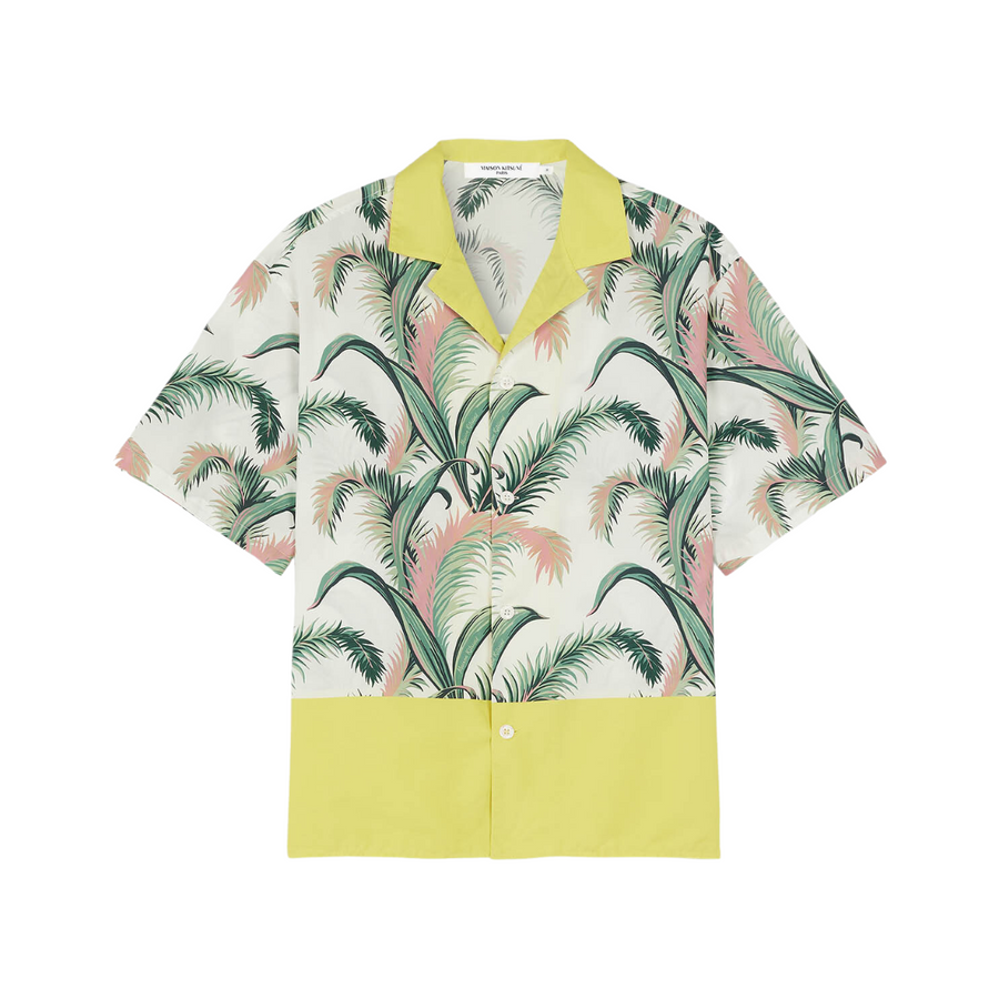 Olympia Palm Front Print Resort Shirt (men)