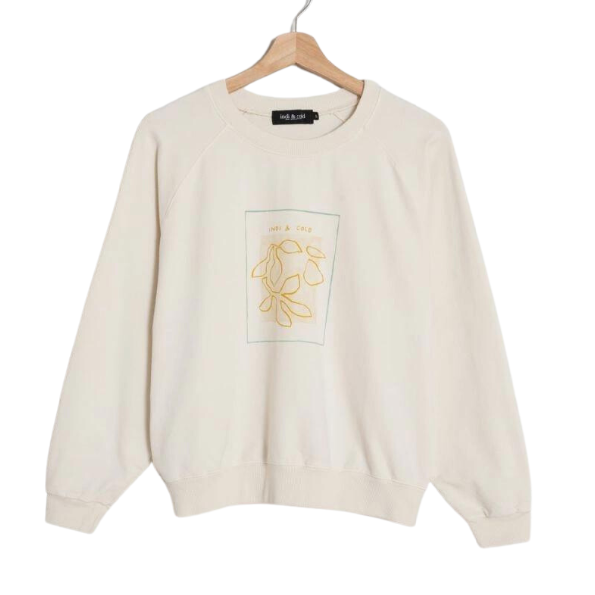 Jersey Printed Cotton Sweatshirt Crudo