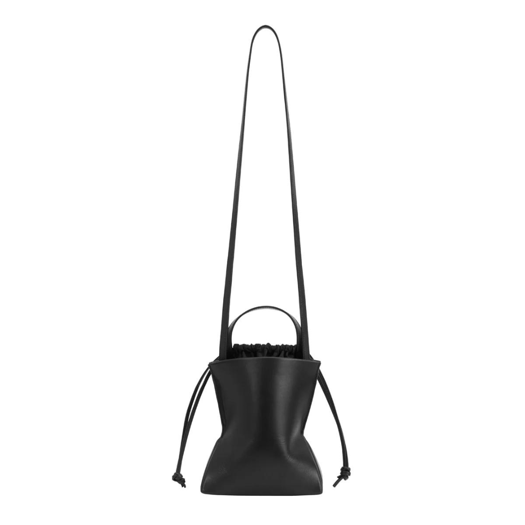 Crushed Mini Bag Black