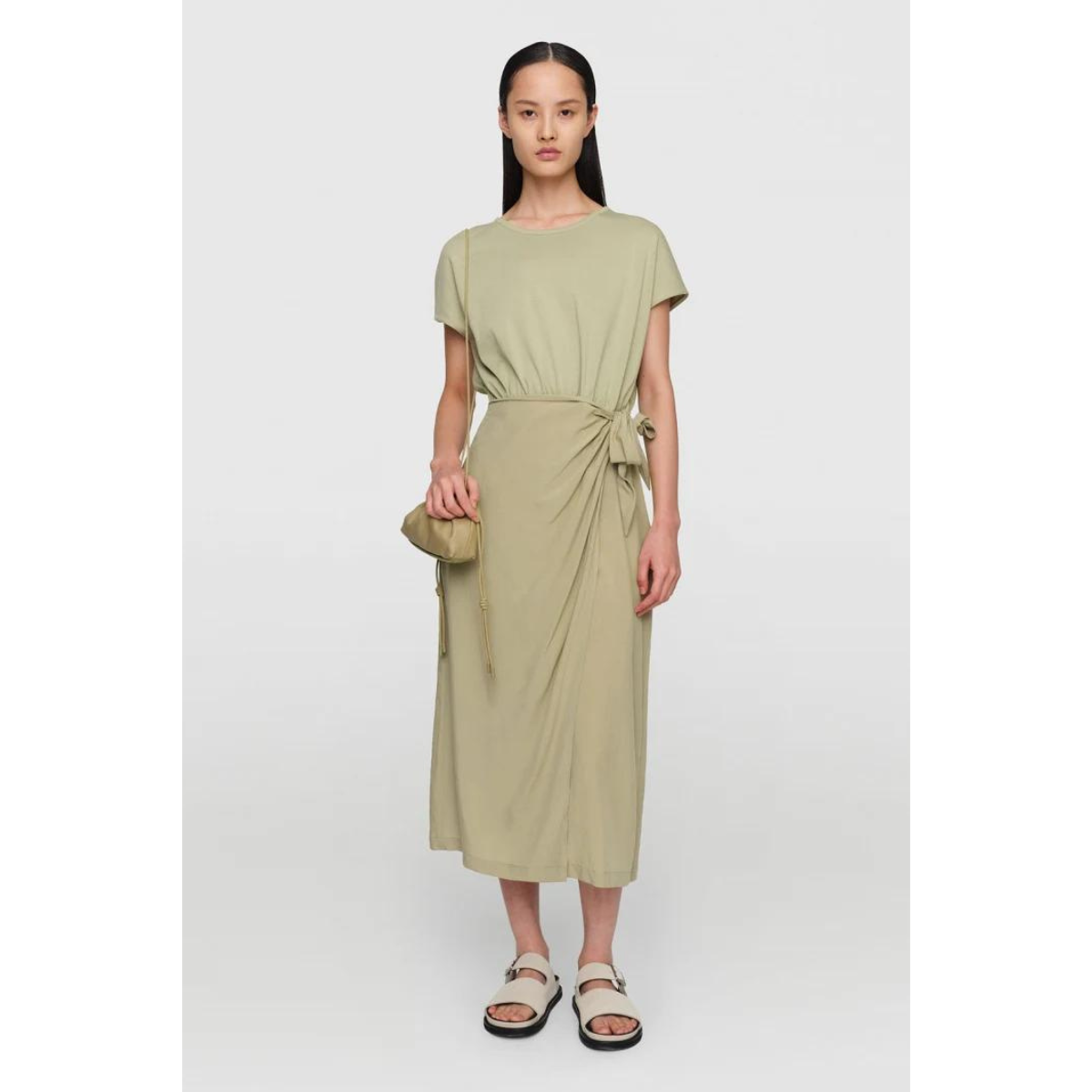 Organic Cotton Jersey "Cyrielle" Dress Sepia