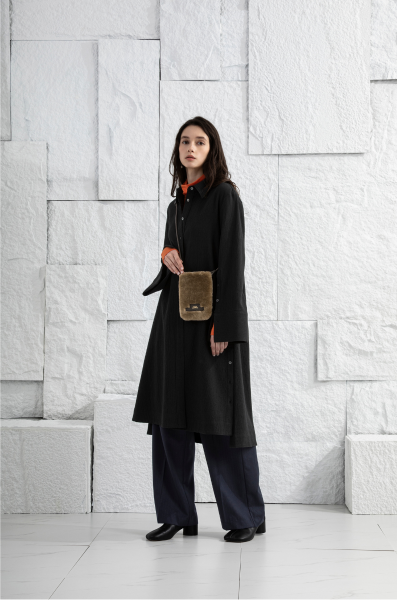 Mini Sheepskin Phone Crossbody