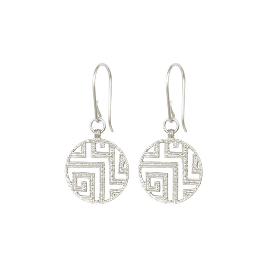 Greca Earrings Silver