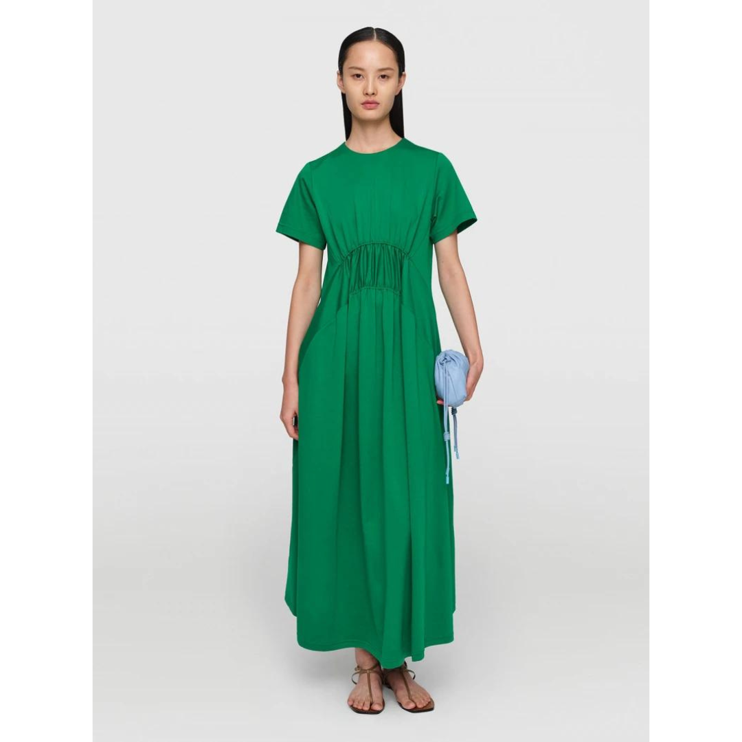 Organic Ctn Jersey " Maggy" Dress Emerald