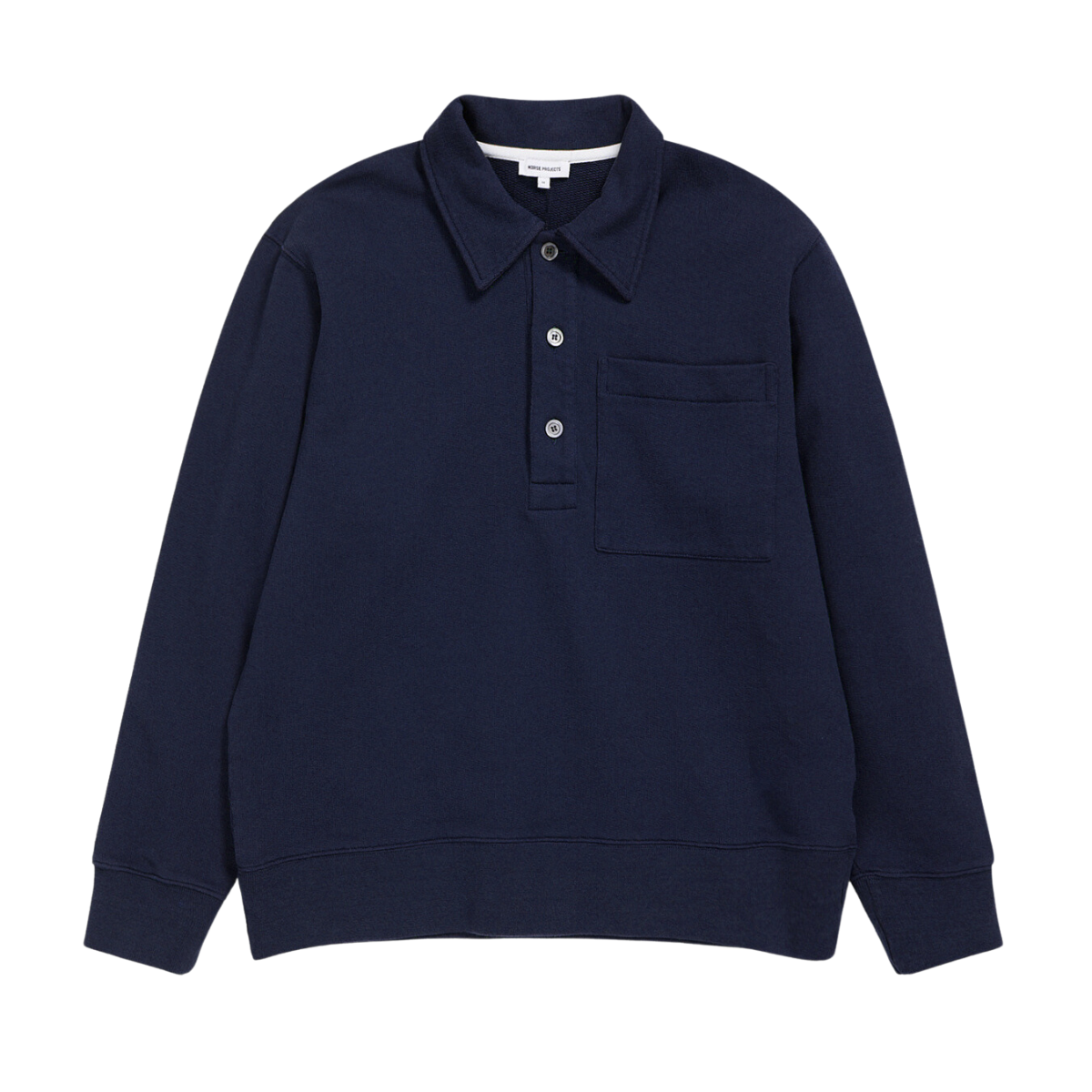 Norse Projects | polo for men - Fraser Relaxed Tab Series LS Polo Dark ...