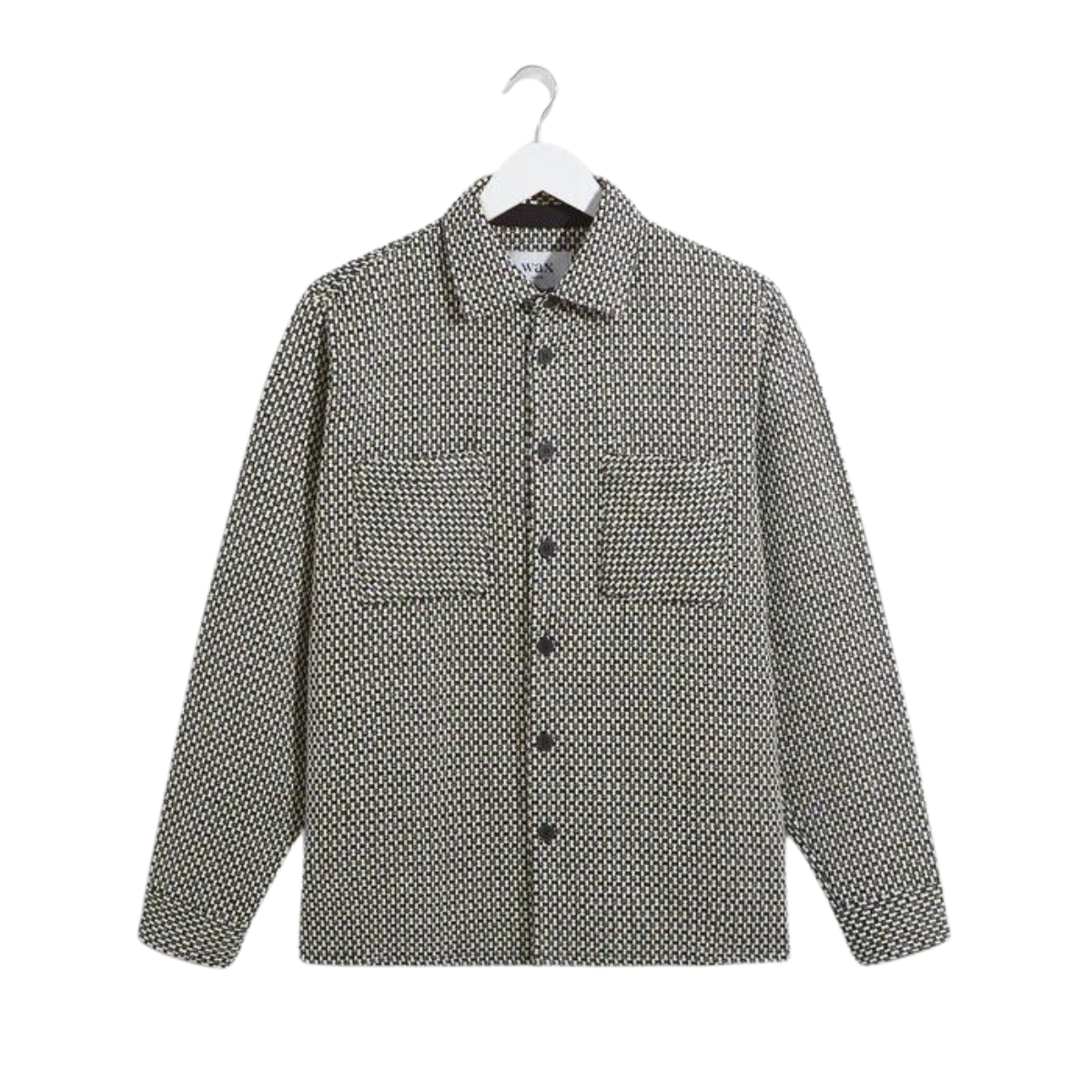 Whiting Overshirt Black/Ecru