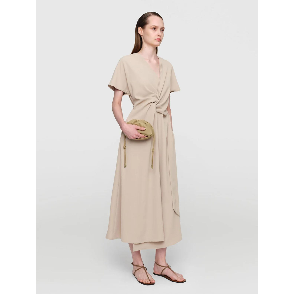 Tri acetate "Andriya" Dress Sand