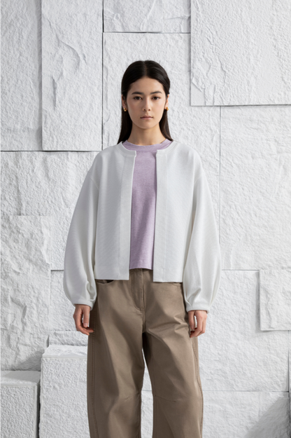 Textured Split Cardigan