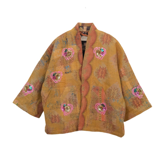 Tyler Sequins Jacket Flowers