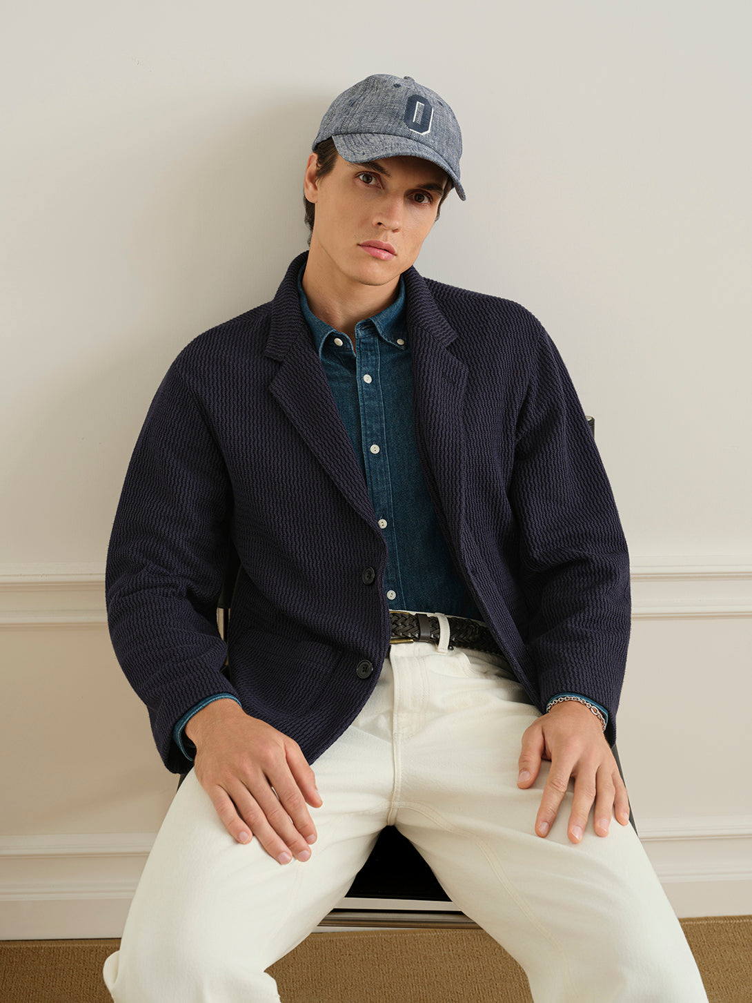 Murray Wavy Jacquard Blazer
