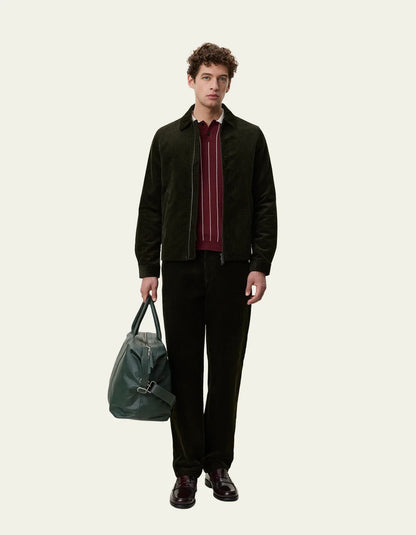 Corduroy Zipper Coach Jacket