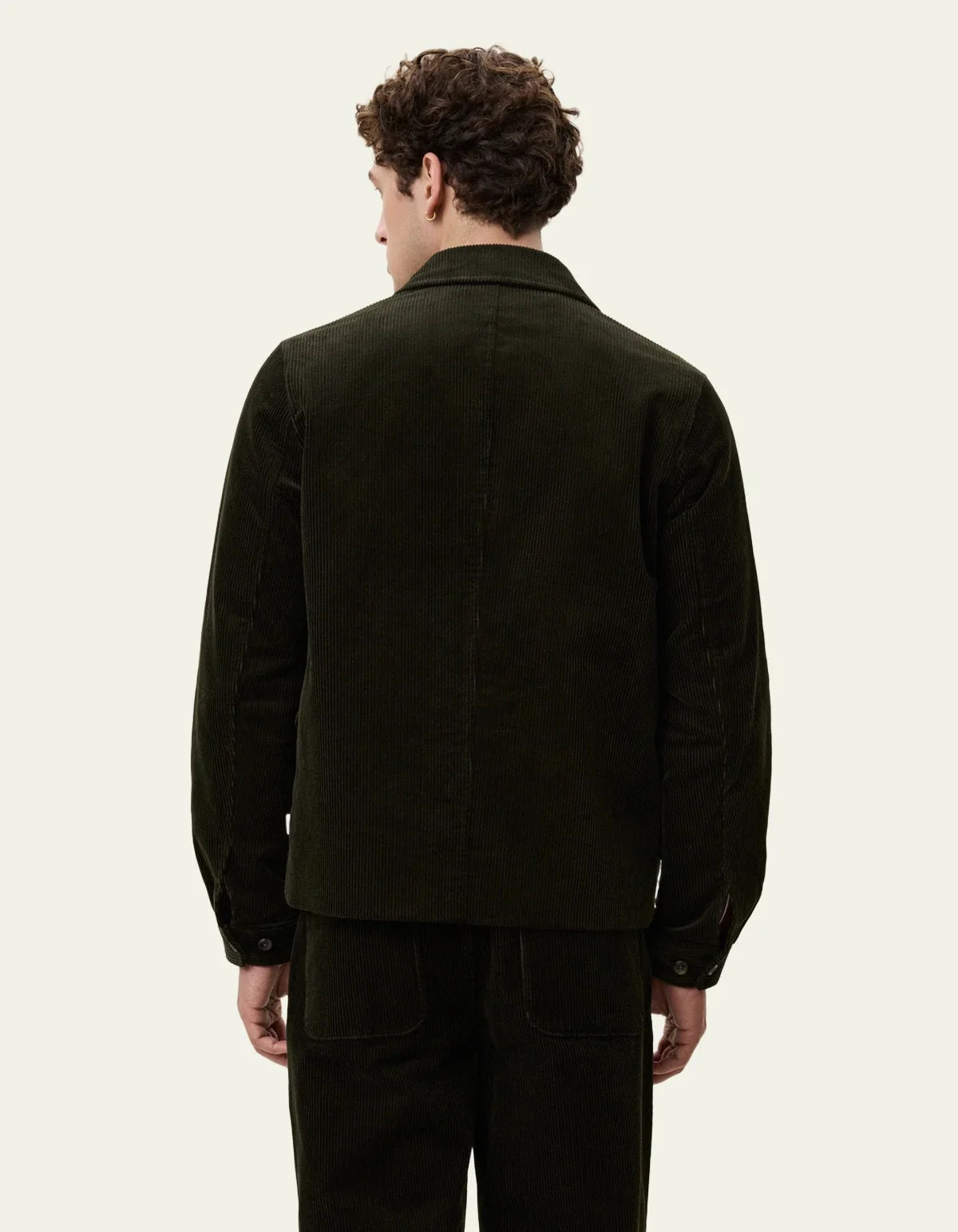 Corduroy Zipper Coach Jacket