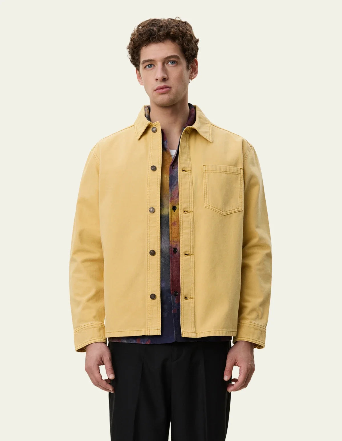 Coloured Washed Denim Overshirt