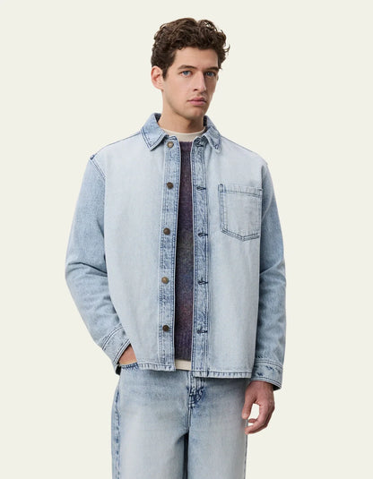 Bleached Denim Overshirt