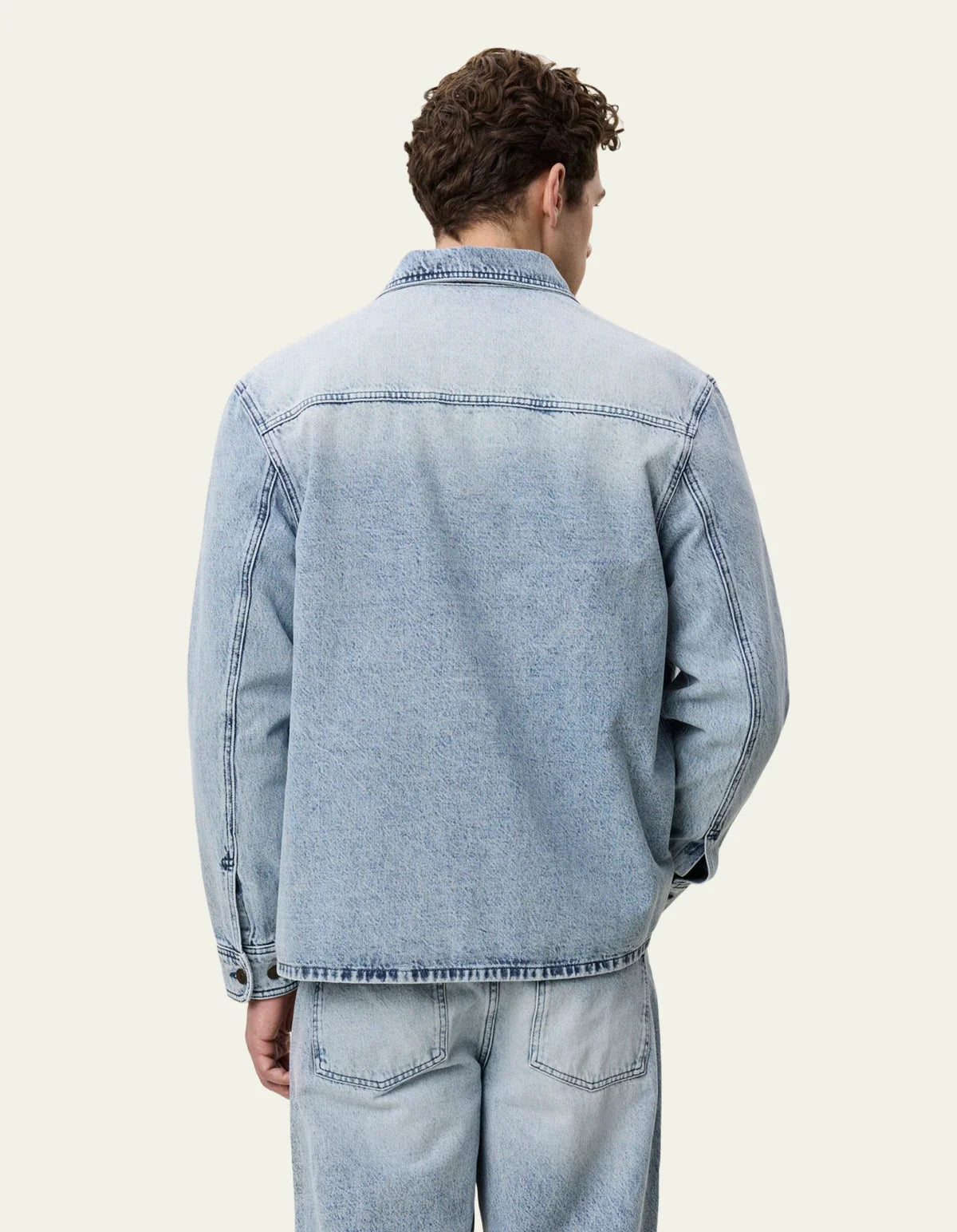 Bleached Denim Overshirt