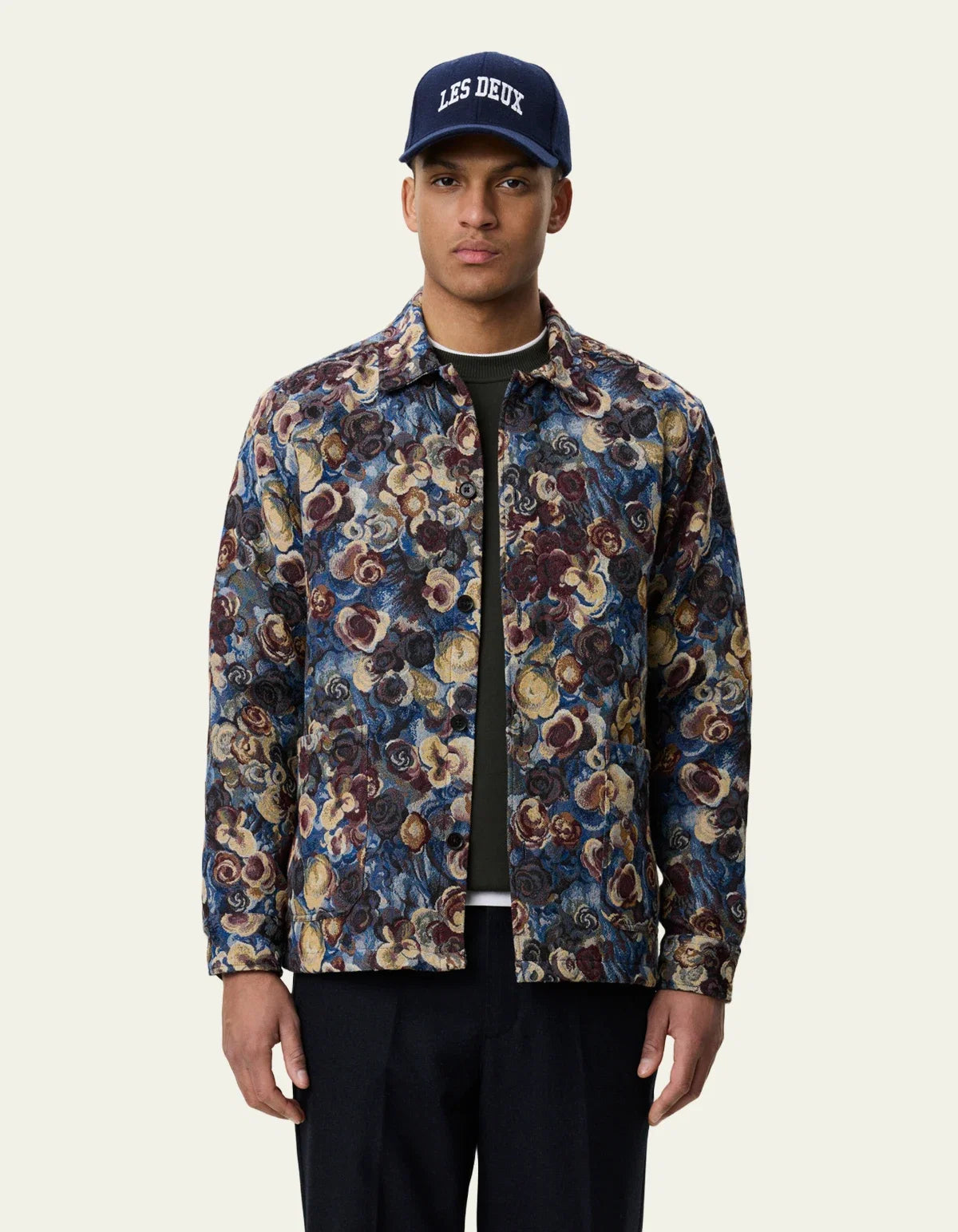 Flower Jacquard Overshirt