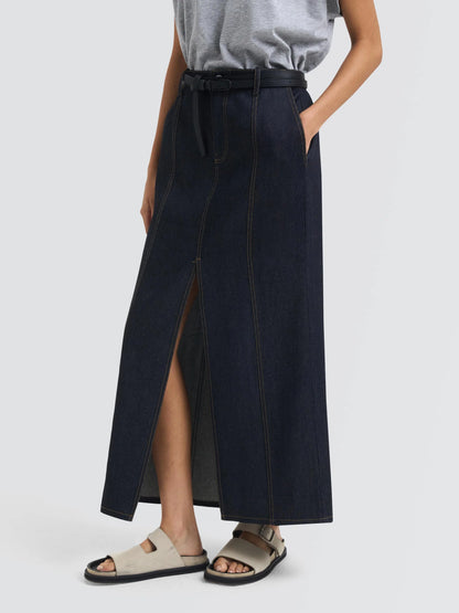 MERCER Japanese Denim Skirt Blue Denim