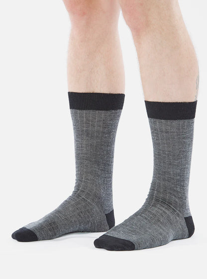 Merino Classic Sock Grey Marl Merino