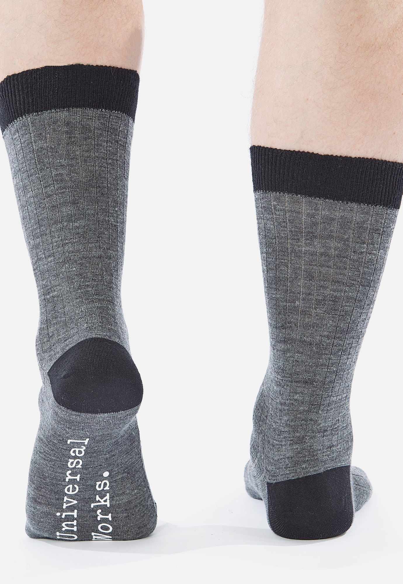 Merino Classic Sock Grey Marl Merino