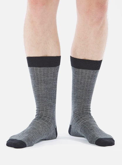 Merino Classic Sock Grey Marl Merino