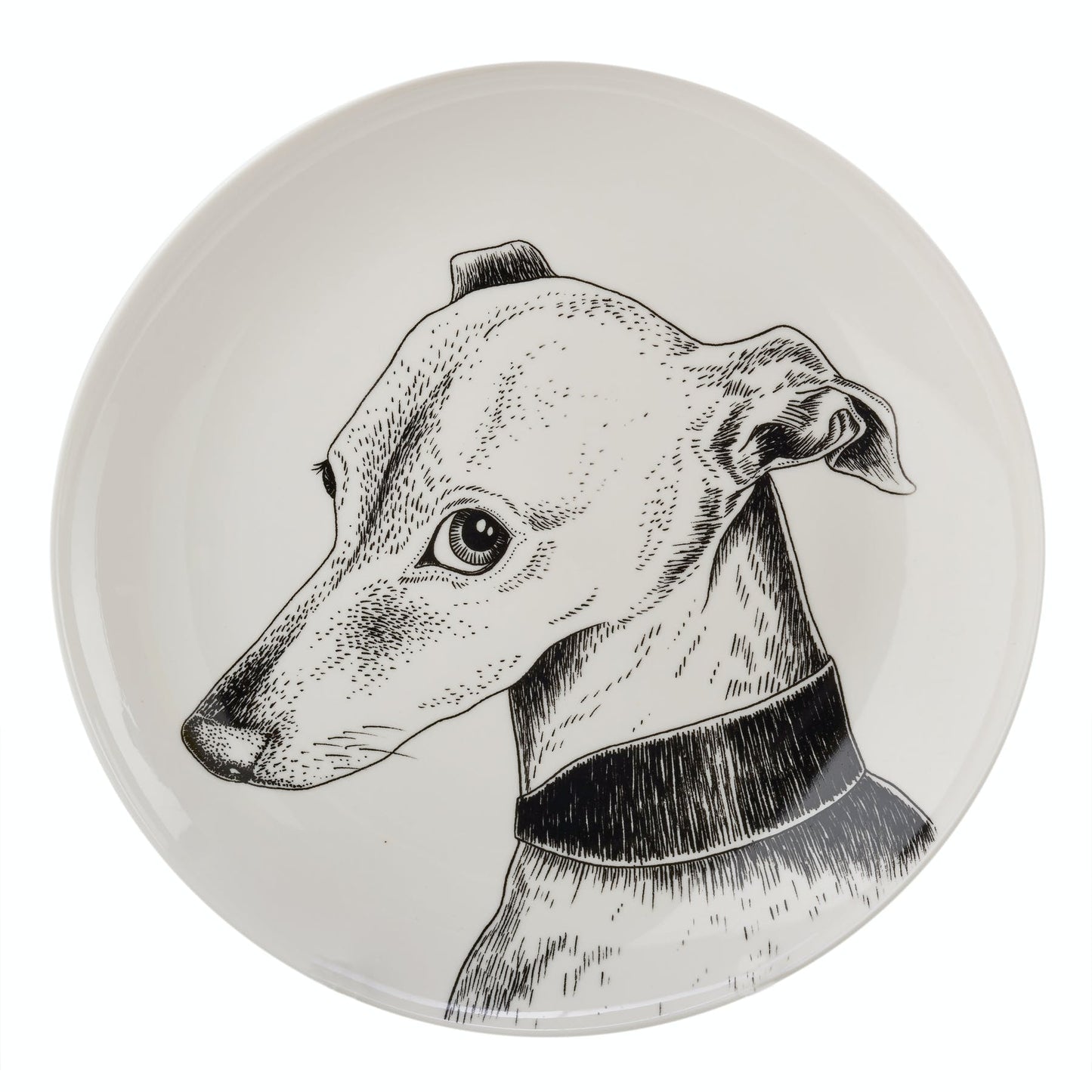 Animal Side Plates White Dog