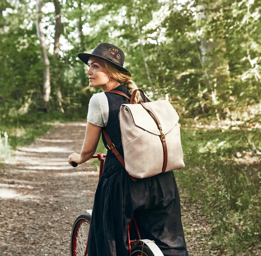 MS Rucksack, Grand Herringbone / Cuoio