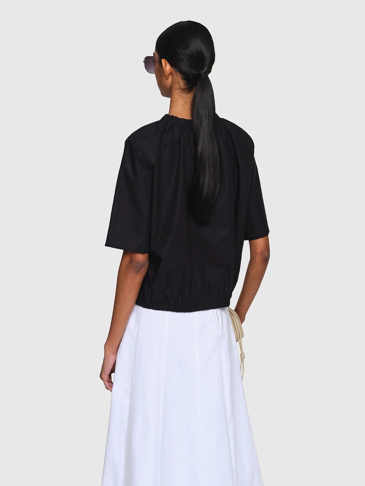 Paper Poplin "Masako Top Black