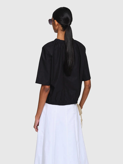 Paper Poplin "Masako Top Black