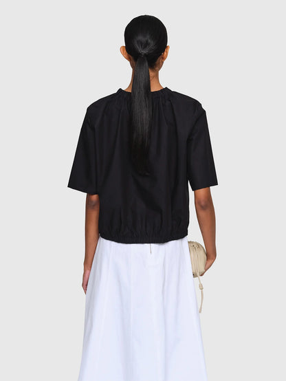 Paper Poplin "Masako Top Black