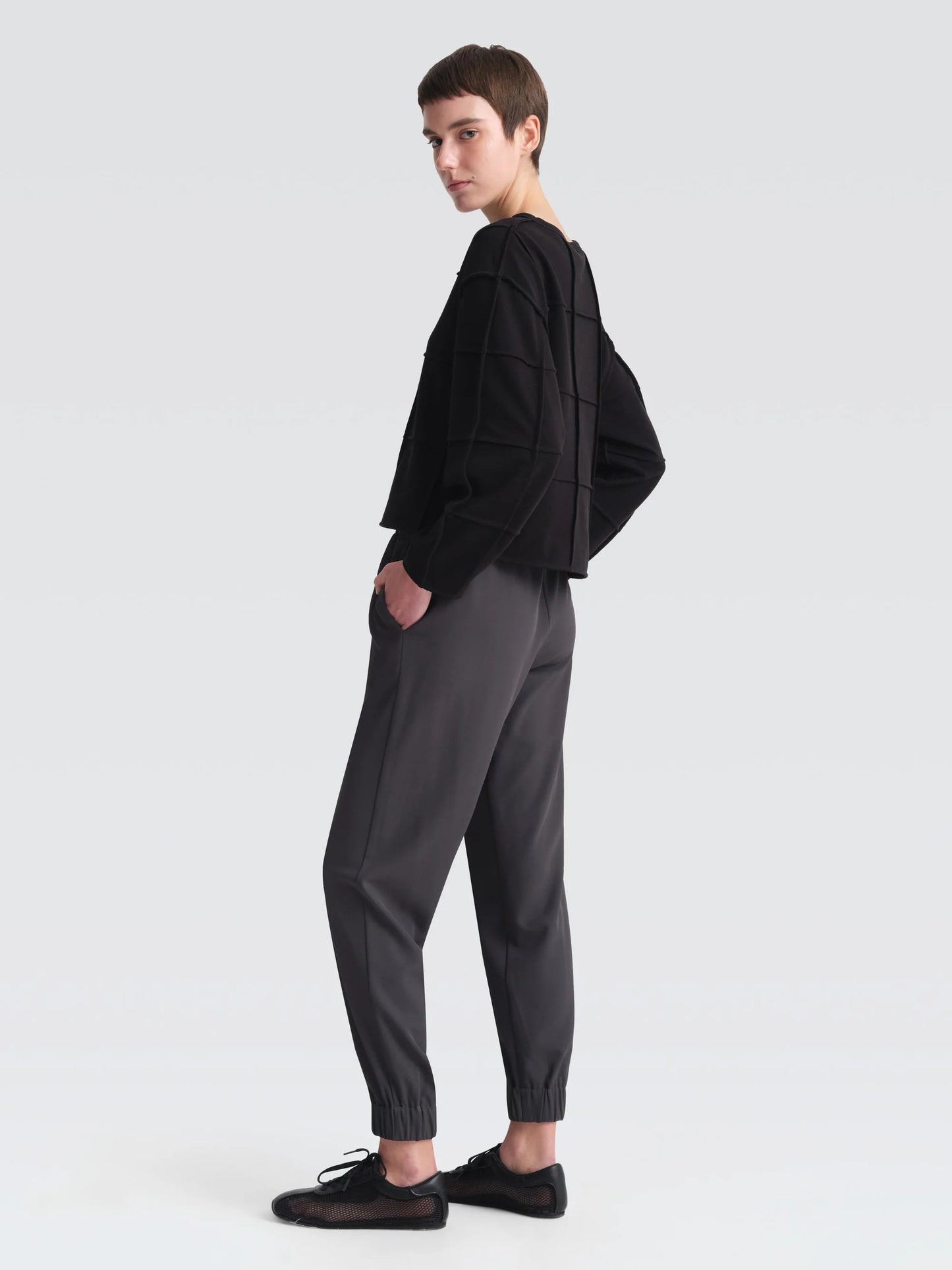 Ayumi Cotton Pique Long Sleeve T-Shirt