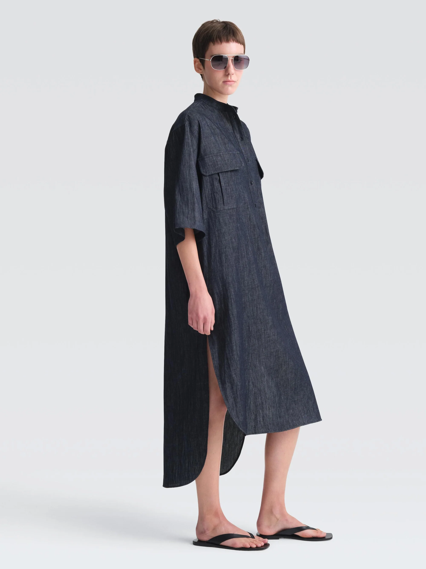 Houston Linen Denim Mini Dress