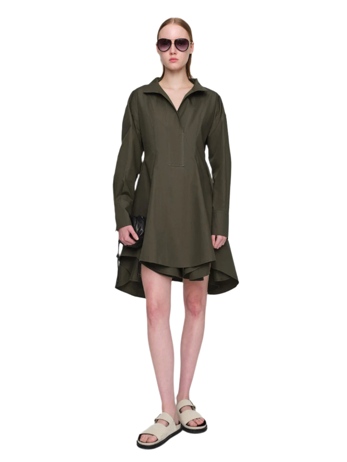 Adela Paper Poplin Dress