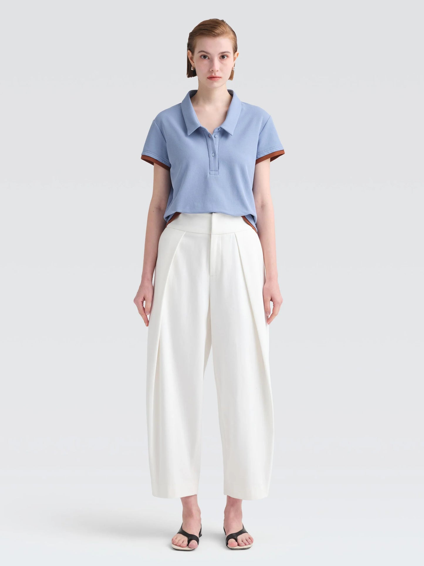 Cotton Pique "Warby" Top