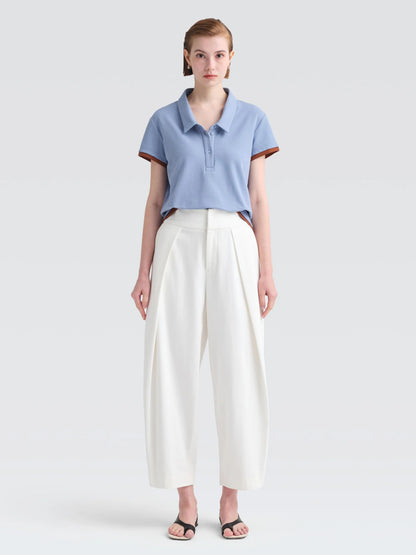 Cotton Pique "Warby" Top